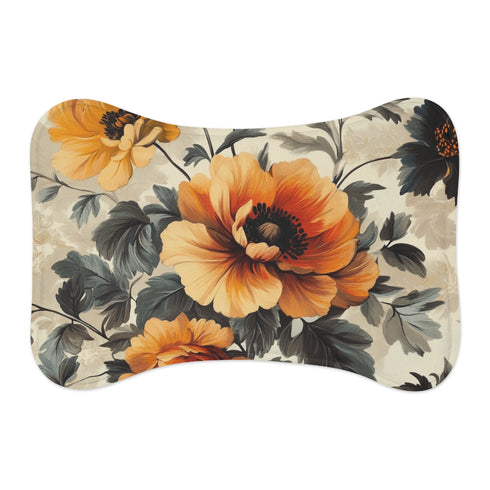 "Zomb134833 Vintage Floral Pet Mat: Blooming Paradise for Your Fur Baby!"