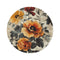 "Zomb134833 Vintage Floral Round Rug: Add Some Undead Charm to Your Home"