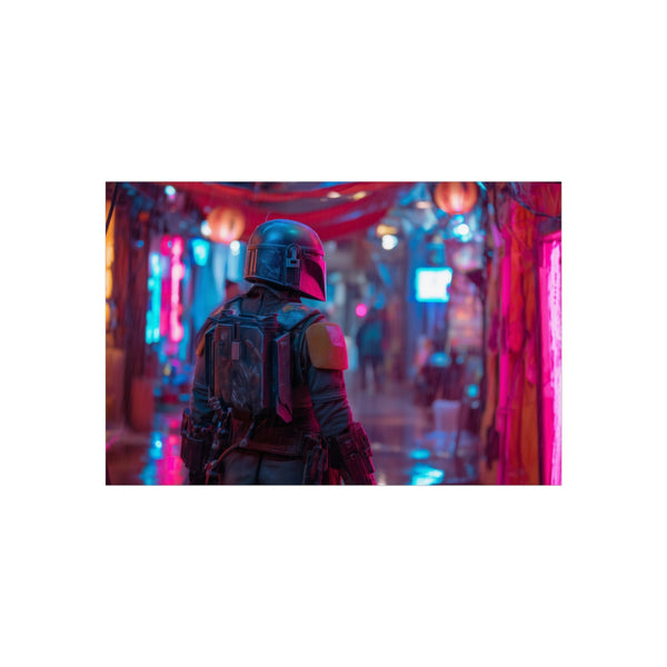 Zorii Bliss Helmet Walking Poster