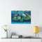 Turquoise Turtles: Majestic Marine Life and Vibrant Coral Reefs - Canvas Print | Canvas | Art & Wall Decor, Canvas, Fall Picks, Hanging Hardware, Home & Living, Indoor, Top Spring Products, Valentine's Day promotion | Prints with Passion