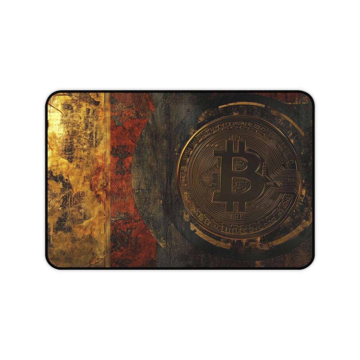 1. "Bitcoin Desk Mat: Power Up Your Workspace"