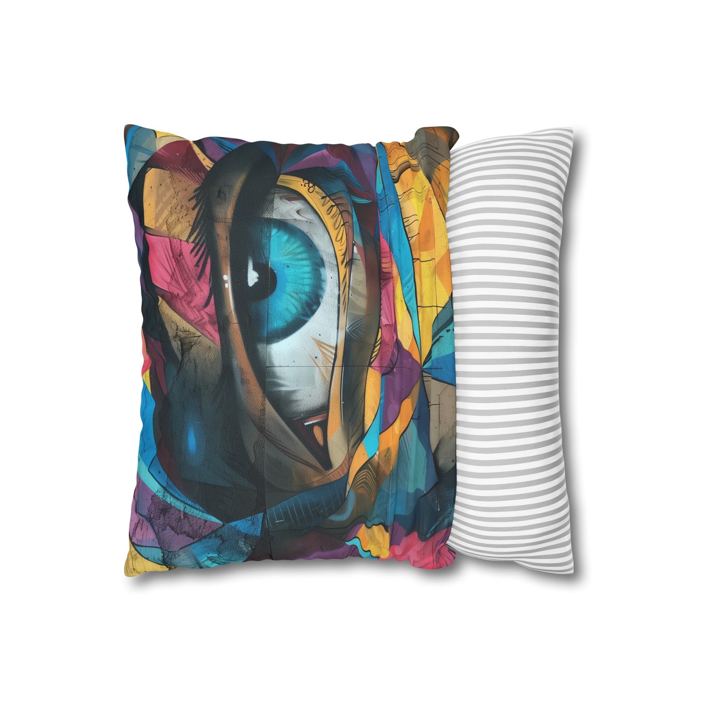 "Urban Graffiti Concrete Jungle Pillowcase - High-quality, stylish design for all seasons. Makes a great gift! Shop now."