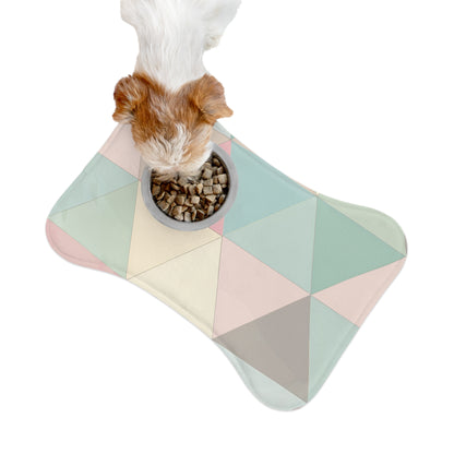 Chic Geometric Pet Feeding Mat