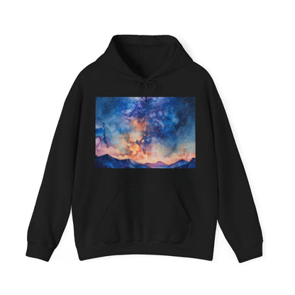 Galactic Wonder Milky Way Poster Hoodie | Hoodies | DTG, Hoodies, Men's Clothing, Regular fit, Unisex, Women's Clothing | Prints with Passion