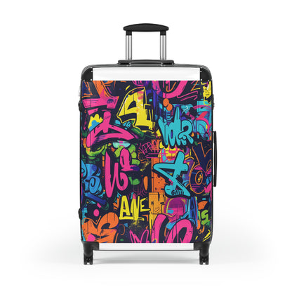 Neon Urban Graffiti Suitcase Collection | Bags | Accessories, Bags, Travel, Travel Accessories | Prints with Passion