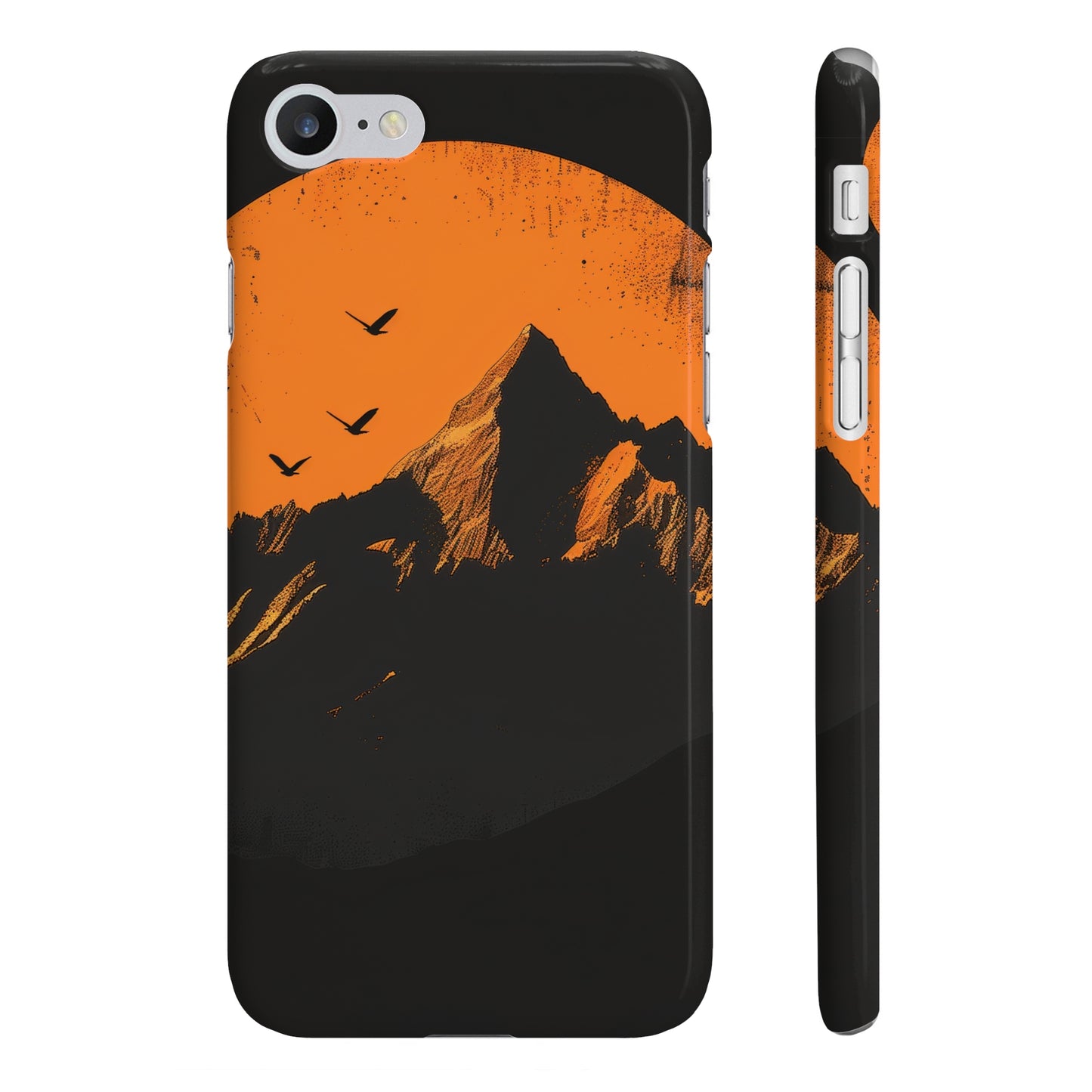 Sunrise Serenity: Minimalist Mountain Phone Case