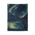 Cosmic Serpent Guarding Starlit Gate Plush Fleece Throw Blanket