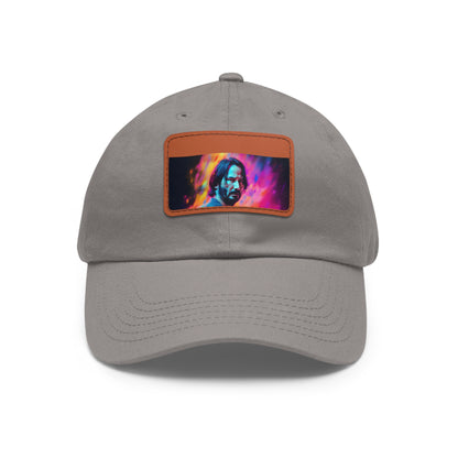 Neon Dreams: Keanu Reeves Watercolor Baseball Cap