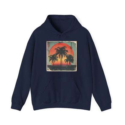 Vintage Surf Hoodie : Palm Paradise