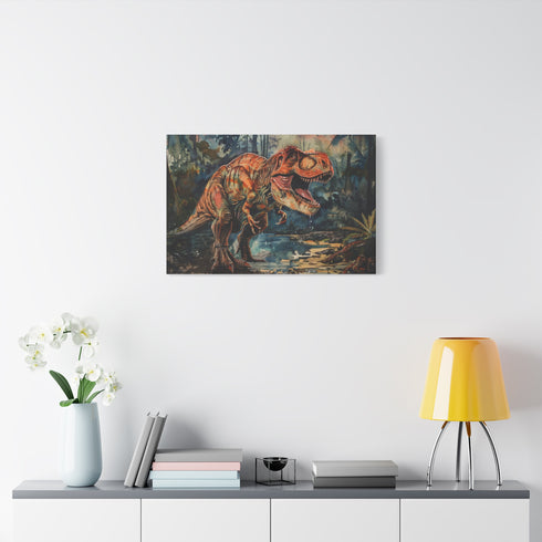 T-Rex Dinosaur — Canvas Wall Art — Product Detail View 7