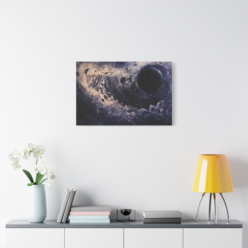 Black Hole Pulling in Stardust — Canvas Wall Art — Product Detail View 7