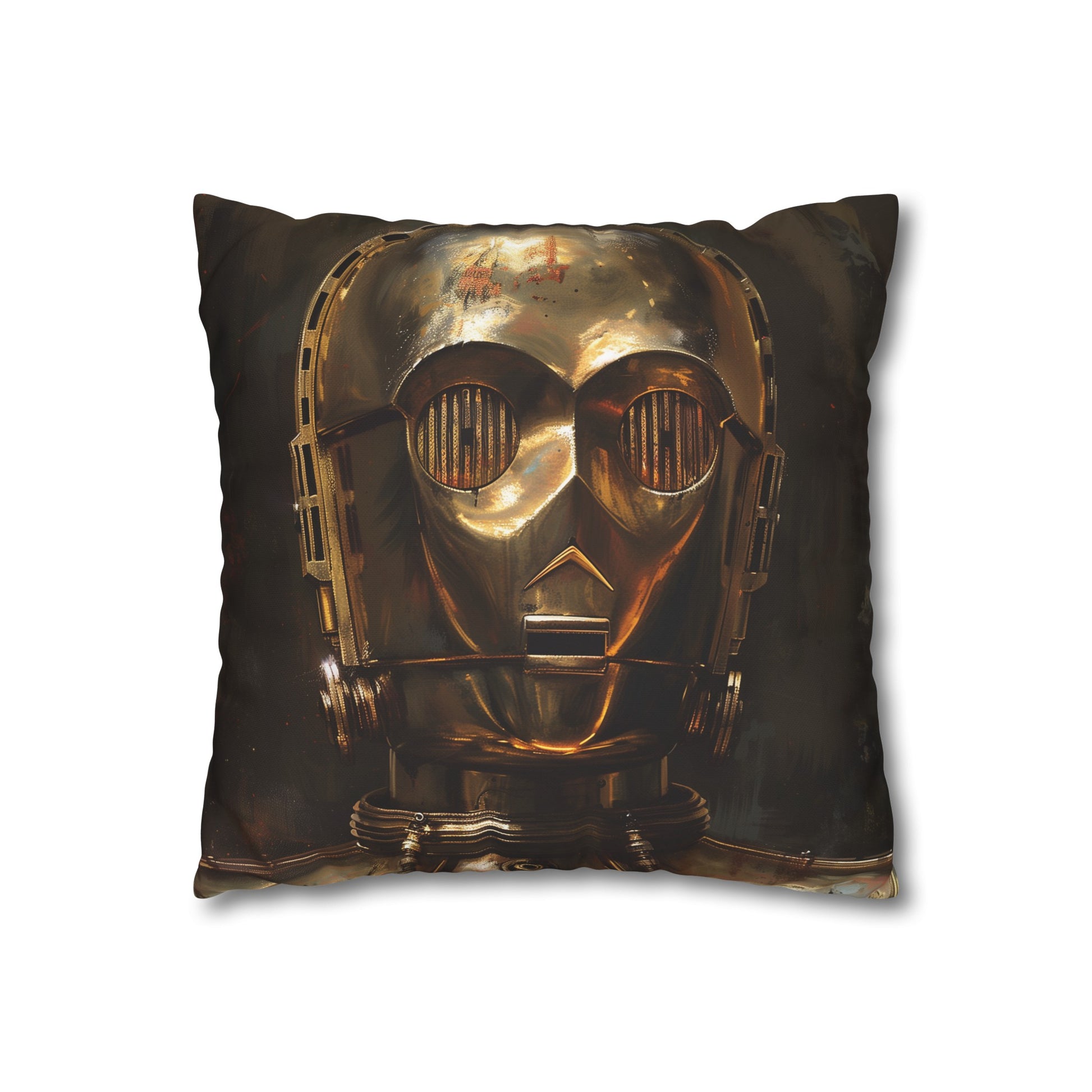 "Golden Droid Dreams C-3PO Star Wars Pillowcase - High-Quality & Stylish Design for Galactic Dreamers"