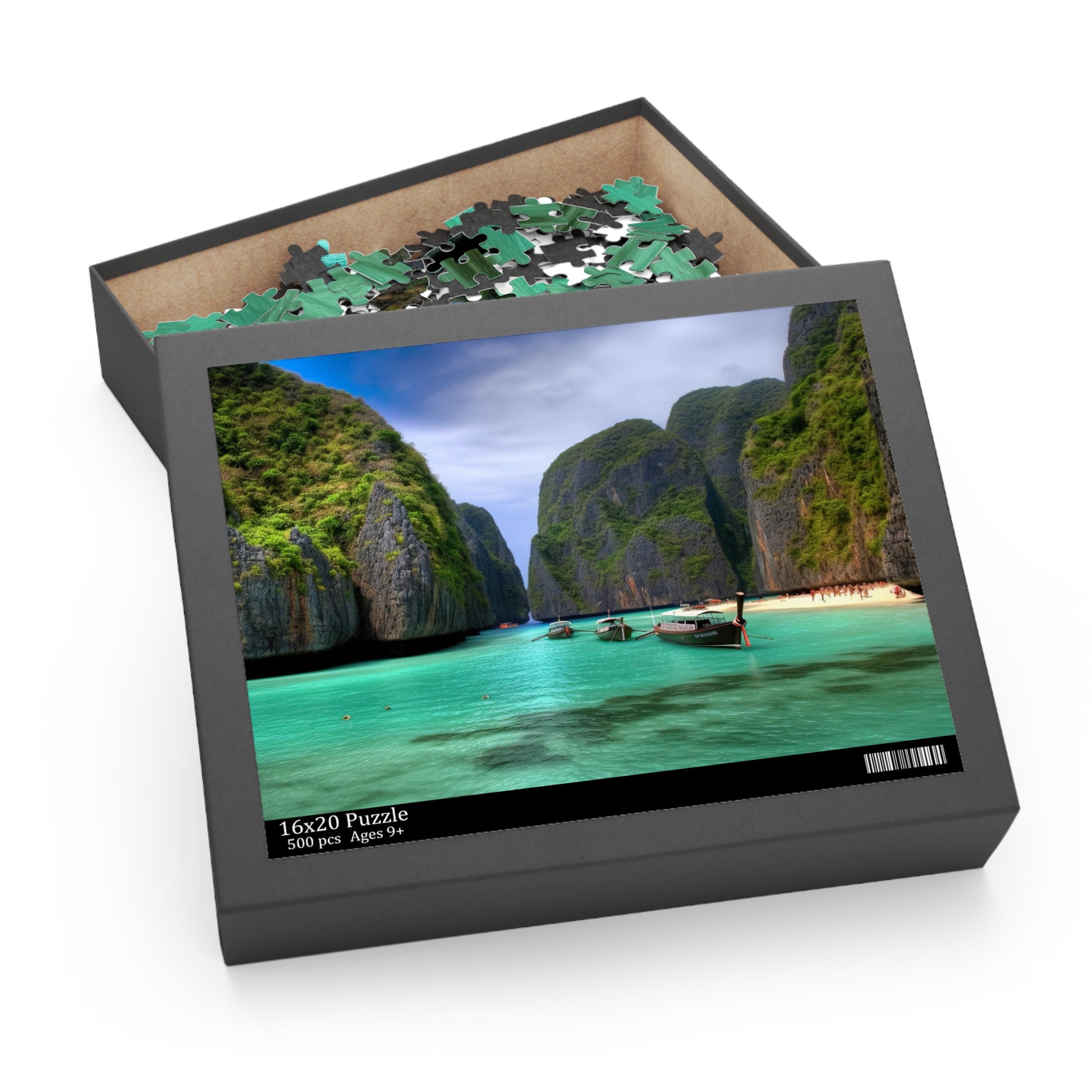 Thai Paradise Jigsaw Puzzle featuring Koh Phi Phi Lagoon - ideal for relaxing and unwinding