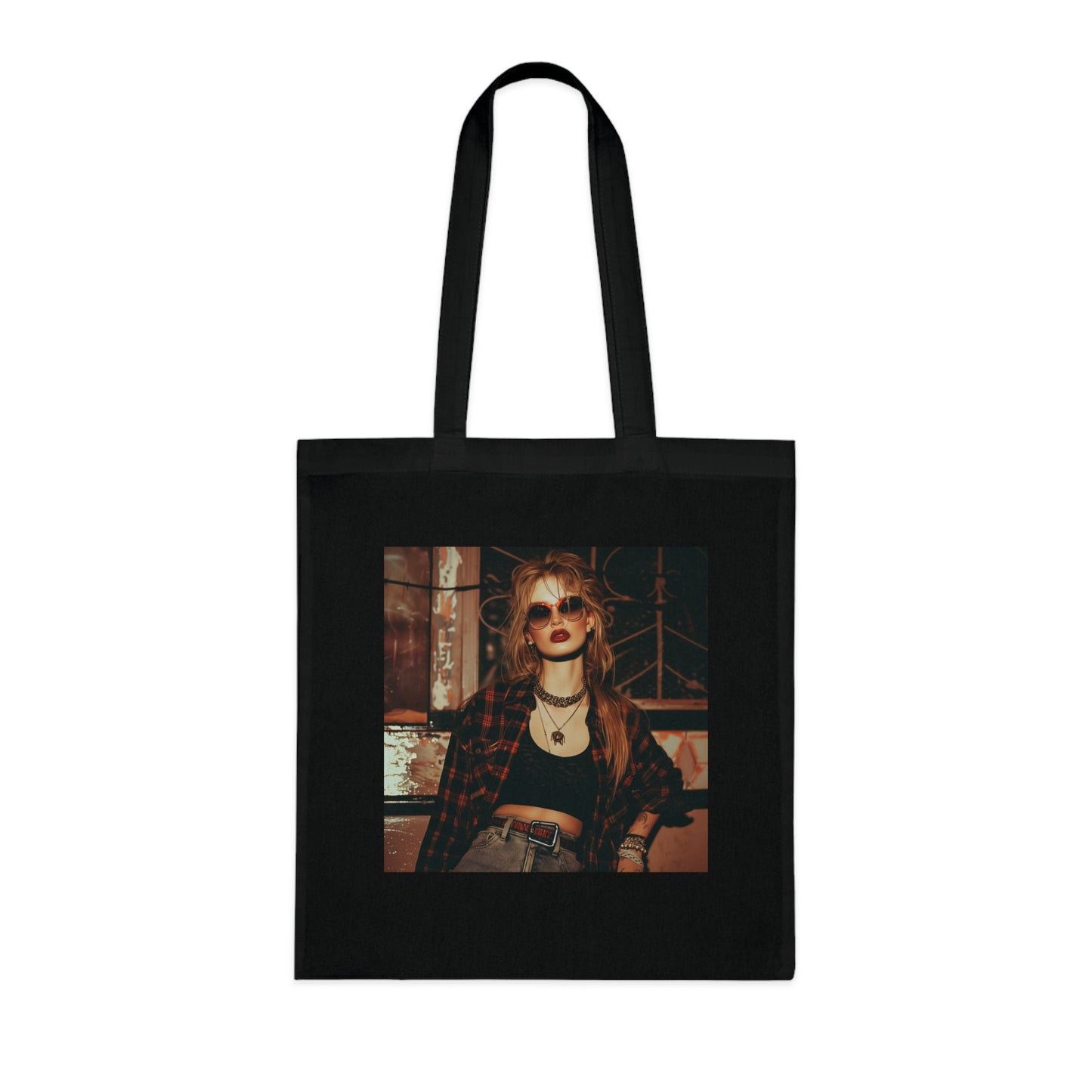 '90s Throwback Tote Bag featuring grunge-inspired designs, high-quality material, stylish and versatile for all seasons - Perfect gift | BenCPrints