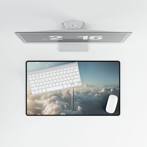 Skyscraper Shaped Like a Sword — XL & XXL Desk Mat — Product Detail View 8