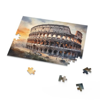 "Challenging Colosseum Rome jigsaw puzzle for history buffs and enthusiasts"