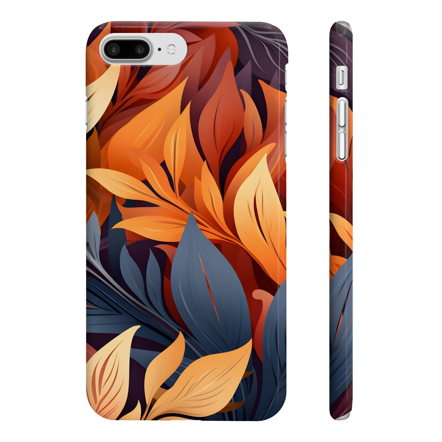 Autumnal Rhapsody: Floral & Foliage Phone Case