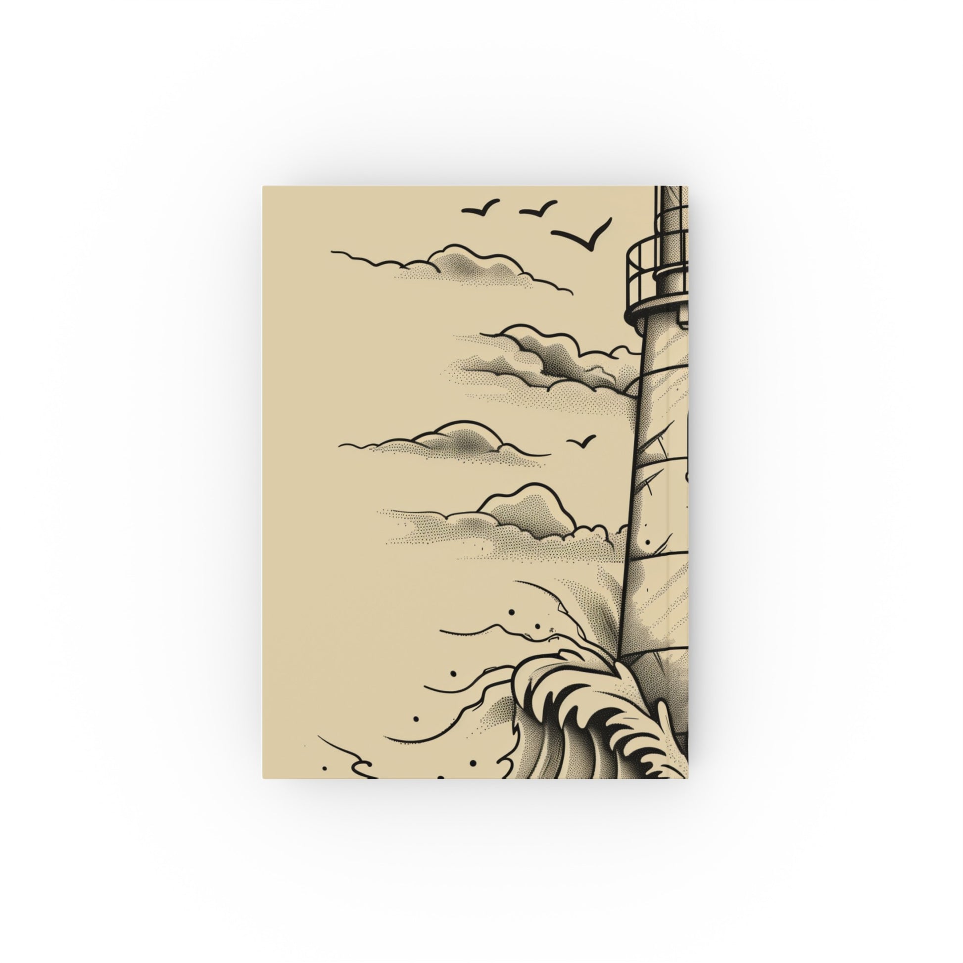 "Beacon of Inspiration Lighthouse Journal - High-quality, stylish, and versatile. Perfect for all seasons. Great gift idea! Shop now!"