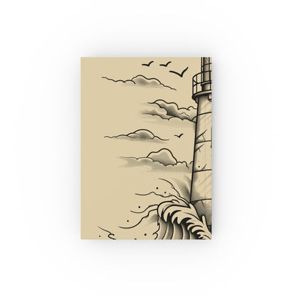 "Beacon of Inspiration Lighthouse Journal - High-quality, stylish, and versatile. Perfect for all seasons. Great gift idea! Shop now!"