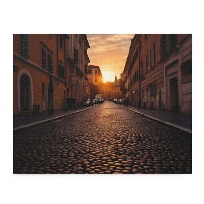 Rome Streets Sunset Jigsaw Puzzle