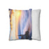 Fantasy Castle Above the Clouds (Edition II) — 40×40 Cushion Cover — Soft Brushed Fabric Texture Close-Up