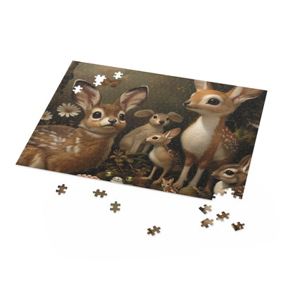 "Woodland Creatures Jigsaw Puzzle - Enchanting nature-themed puzzle for animal lovers"