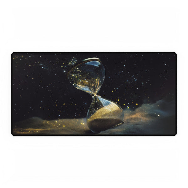 Cosmic Hourglass Leaking Stardust Fantasy XXL Extended Desk Mat - View 1 | Prints With Passion