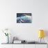 Surreal Dream Bubble Drifting Over Earth (Edition II) — Canvas Wall Art — Kiln-Dried Pine Frame & Ready-to-Hang Back View