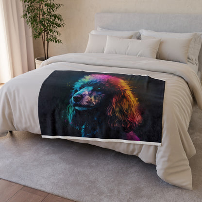 Experience the royal treatment with our Poodle Royal Canin Cuddle Blanket. Snuggle up in style with this adorable poodle-inspired design that celebrates the playful personality of these beloved dogs. Perfect for cozy nights and lazy afternoons