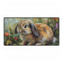 Cute Holland Lop Bunny Watercolor — XL & XXL Desk Mat — Full Top-Down Artwork View