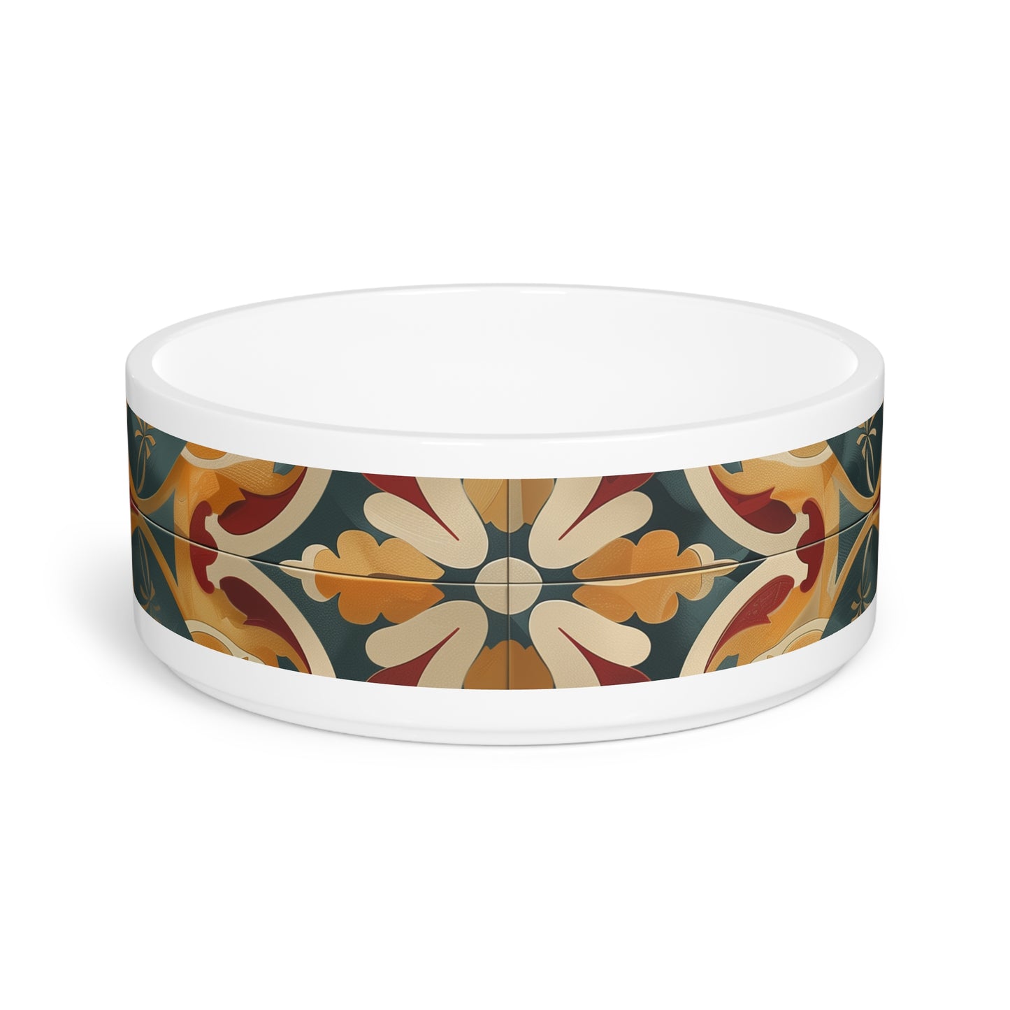 Chic Artisan Tile Pet Bowl