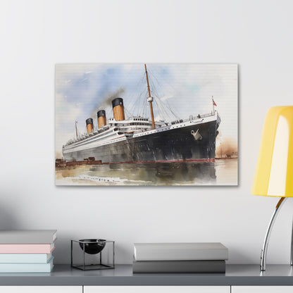 Titanic Ship Canvas Print