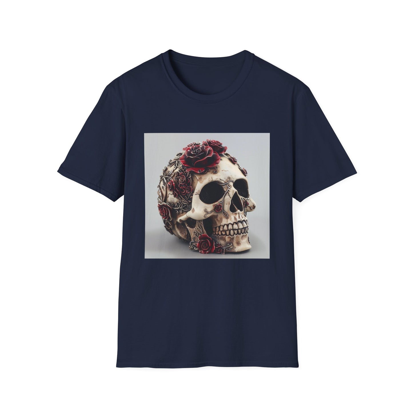 Memento Mori: Gothic Skull & Roses T-Shirt