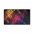 Neon Graffiti of Ancient Runes — XL & XXL Desk Mat — Gaming & Workspace Desk Setup View
