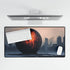Lava Sphere Orbiting Frozen City — XL & XXL Desk Mat — Product Detail View 5
