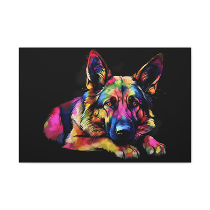 Showcase the loyalty and charm of the German Shepherd with our Royal Canin German Shepherd Canvas Art Print. A must-have for dog lovers!