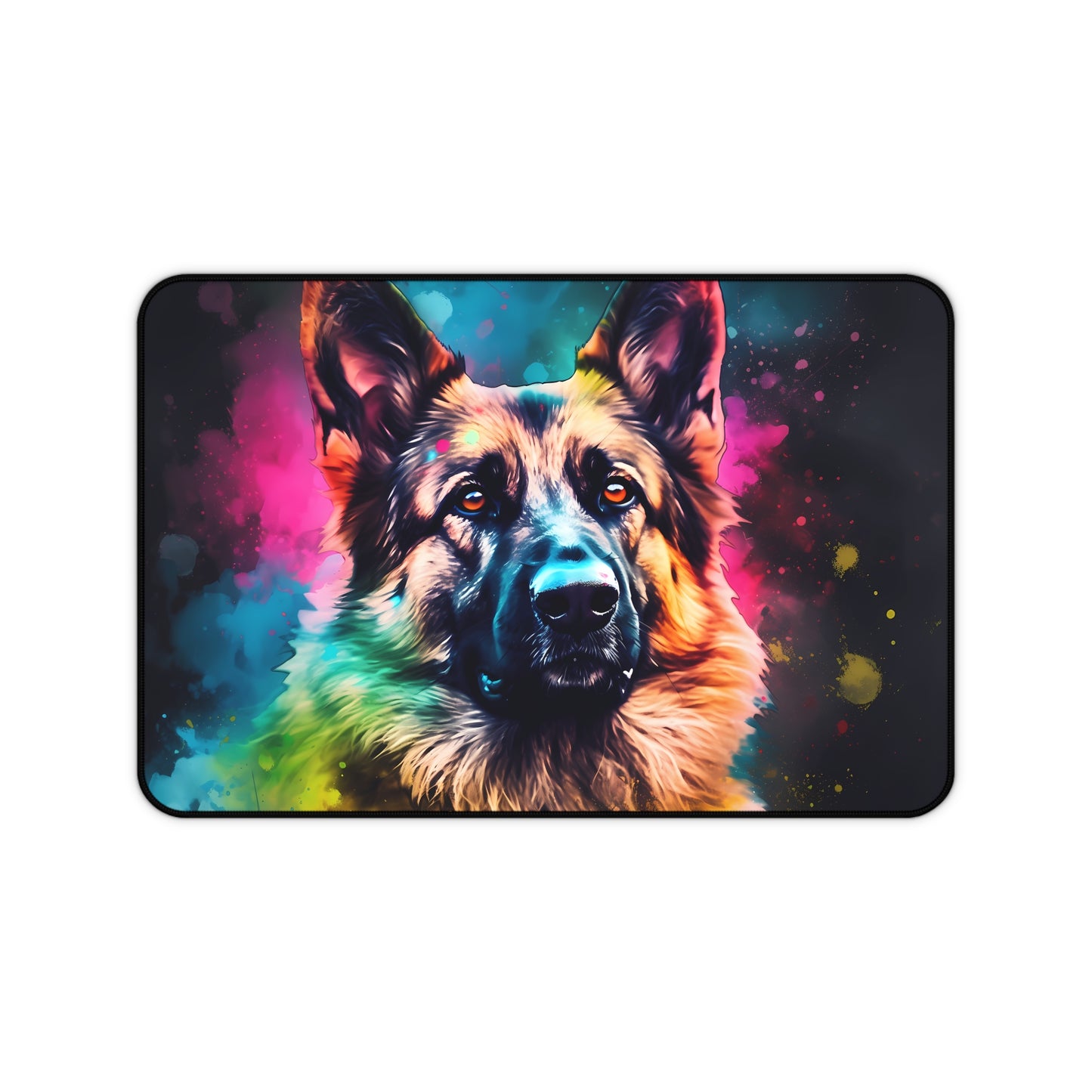 German Shepherd Desk Protector - Protect your workspace in style with this adorable and functional desk mat featuring a charming German Shepherd design. Ideal for adding personality and shielding your desk from scratches and spills.