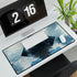Pyramid Reflecting a Mirror Dimension — XL & XXL Desk Mat — 3mm Non-Slip Natural Rubber Base Detail