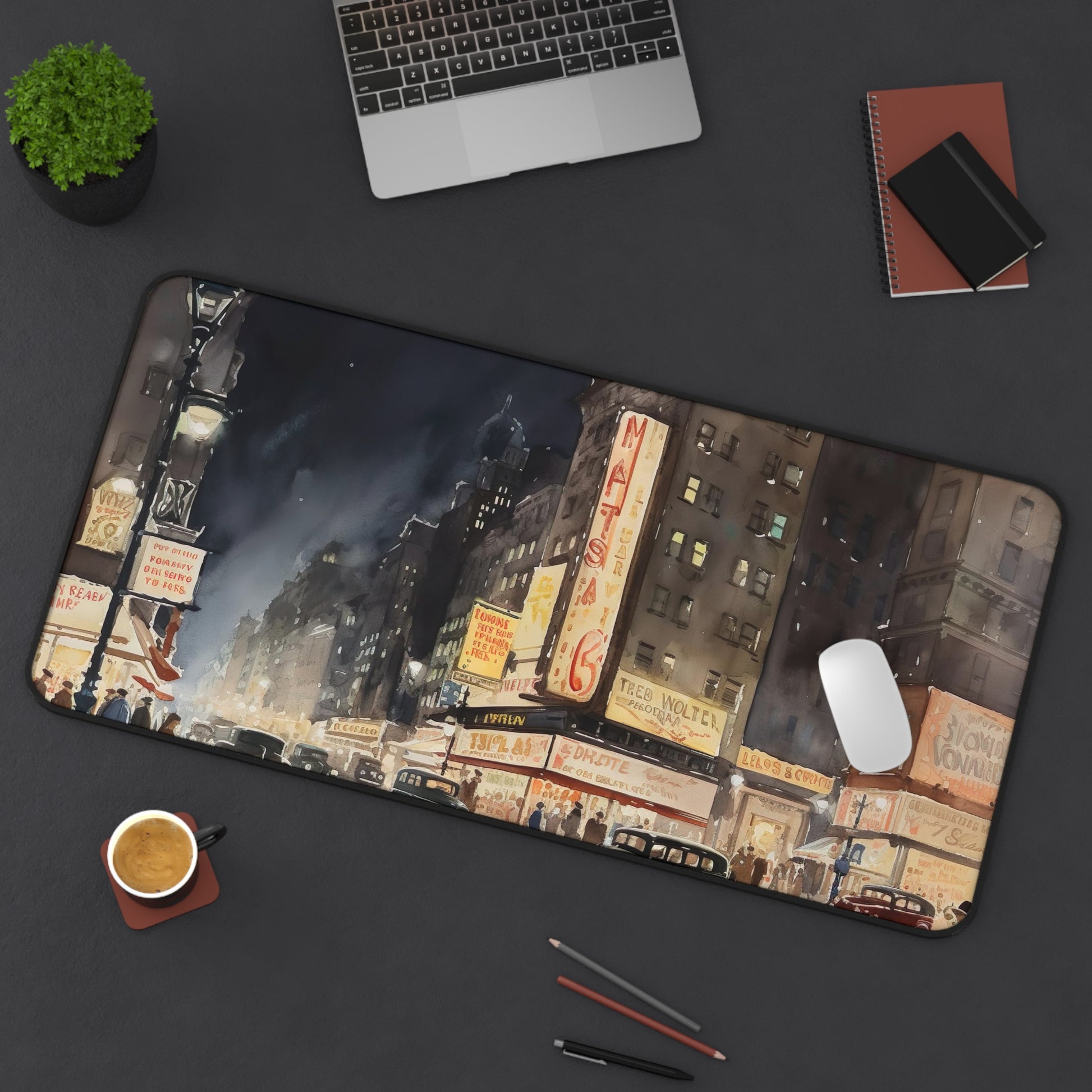 Vintage NYC Desk Mat | Desk Mat | Accessories, Back-to-School, Desk, Fall Bestsellers, Home & Living, Mouse pad, Mouse Pads, Mousepad, Seasonal Picks, Stationery, TikTok | Prints with Passion