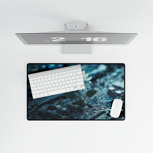 Data Flower Growing in Broken Device — XL & XXL Desk Mat — Product Detail View 8