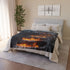 Lava Staircase in Frozen Jungle Plush Fleece Throw Blanket