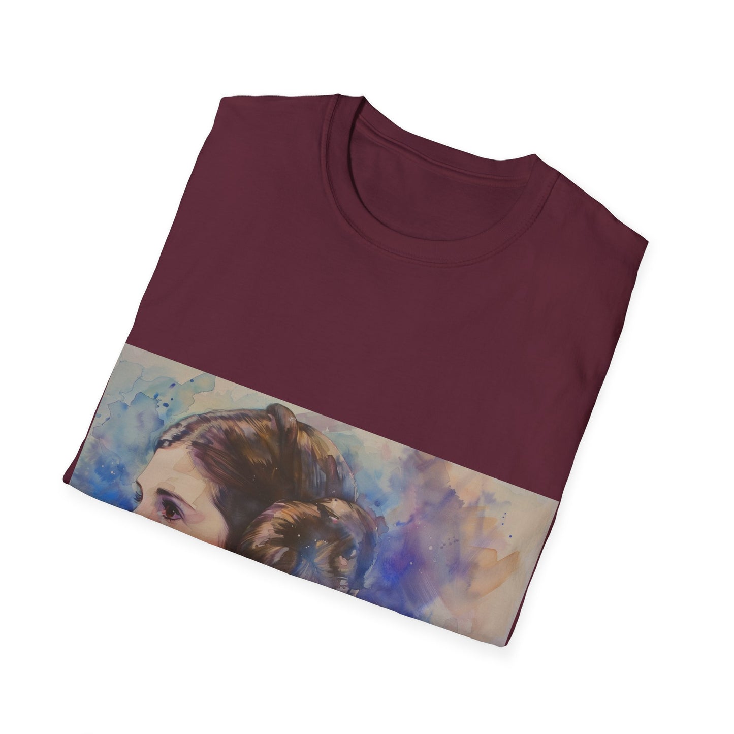 Princess Leia Watercolor Tee: Galactic Glamour