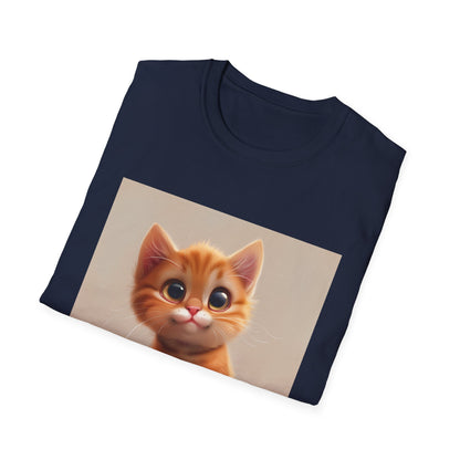 Pawsitively Adorable: Cute Cartoon Cat T-Shirt