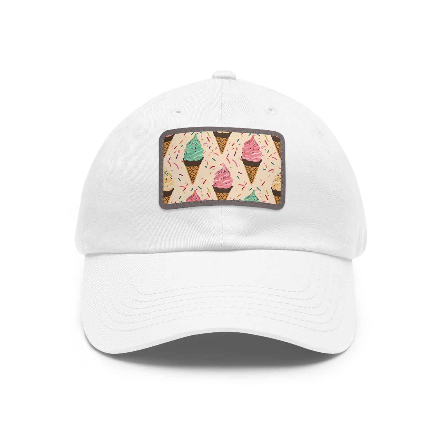 Sweet Treats Cap: Seamless Cone with Sprinkles Design