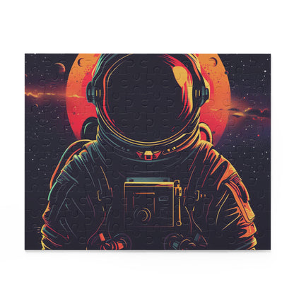 Space Explorer Jigsaw Puzzle: A mesmerizing image of an astronaut in outer space for space lovers & puzzle enthusiasts.