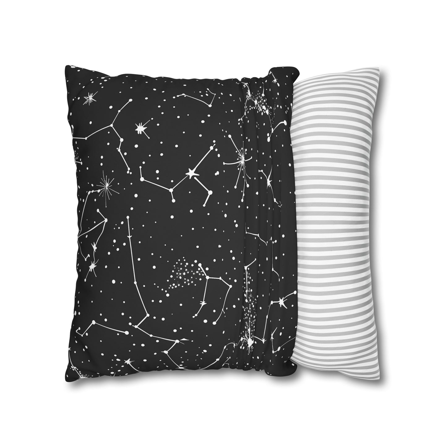 "Sleep under the stars with our luxurious Starry Night Constellation Stars pillowcase - add a touch of magic to your bedroom décor!"