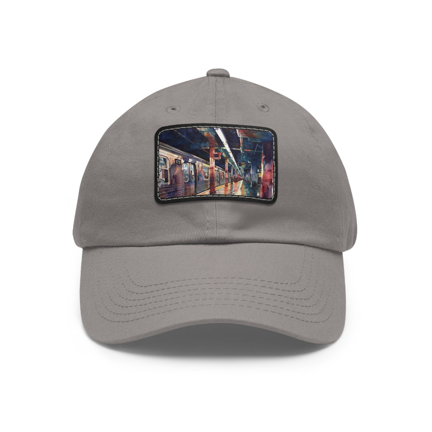 New York City Subway Sunset: Watercolor Baseball Cap