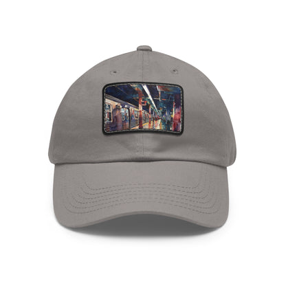 New York City Subway Sunset: Watercolor Baseball Cap