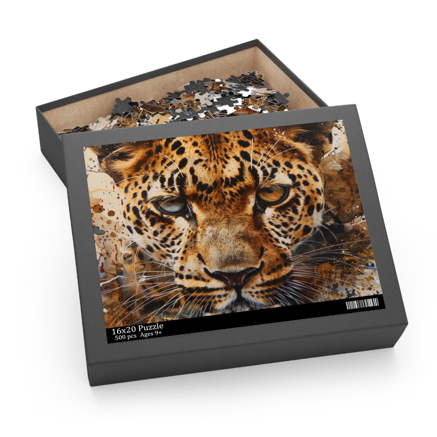 Wild Cheetah Print Jigsaw Puzzle - Experience the beauty and power of the wildlife in this captivating puzzle. Perfect for animal lovers and enthusiasts.