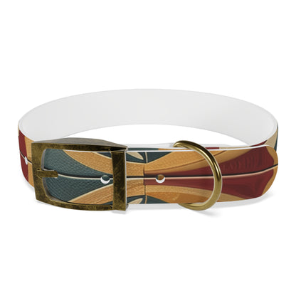 Tile Print Dog Collar: Handcrafted Chic Design